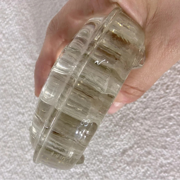 Vintage Clear Glass 13 Hole Flower Frog Flower Holder Stem Holder Arrangement - Picture 5 of 11